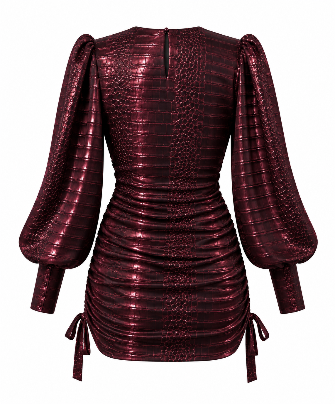 SCARLET CROCO DRESS