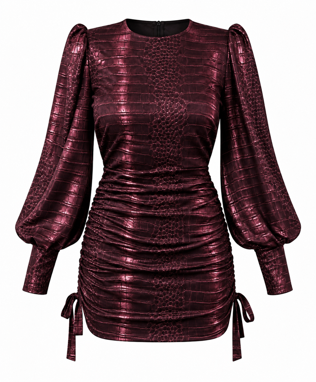 SCARLET CROCO DRESS