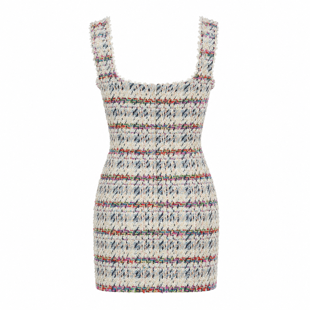 COCO CREAM TWEED DRESS
