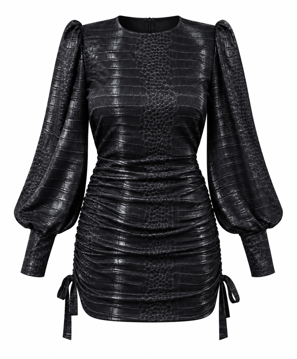 SCARLET CROCO DRESS
