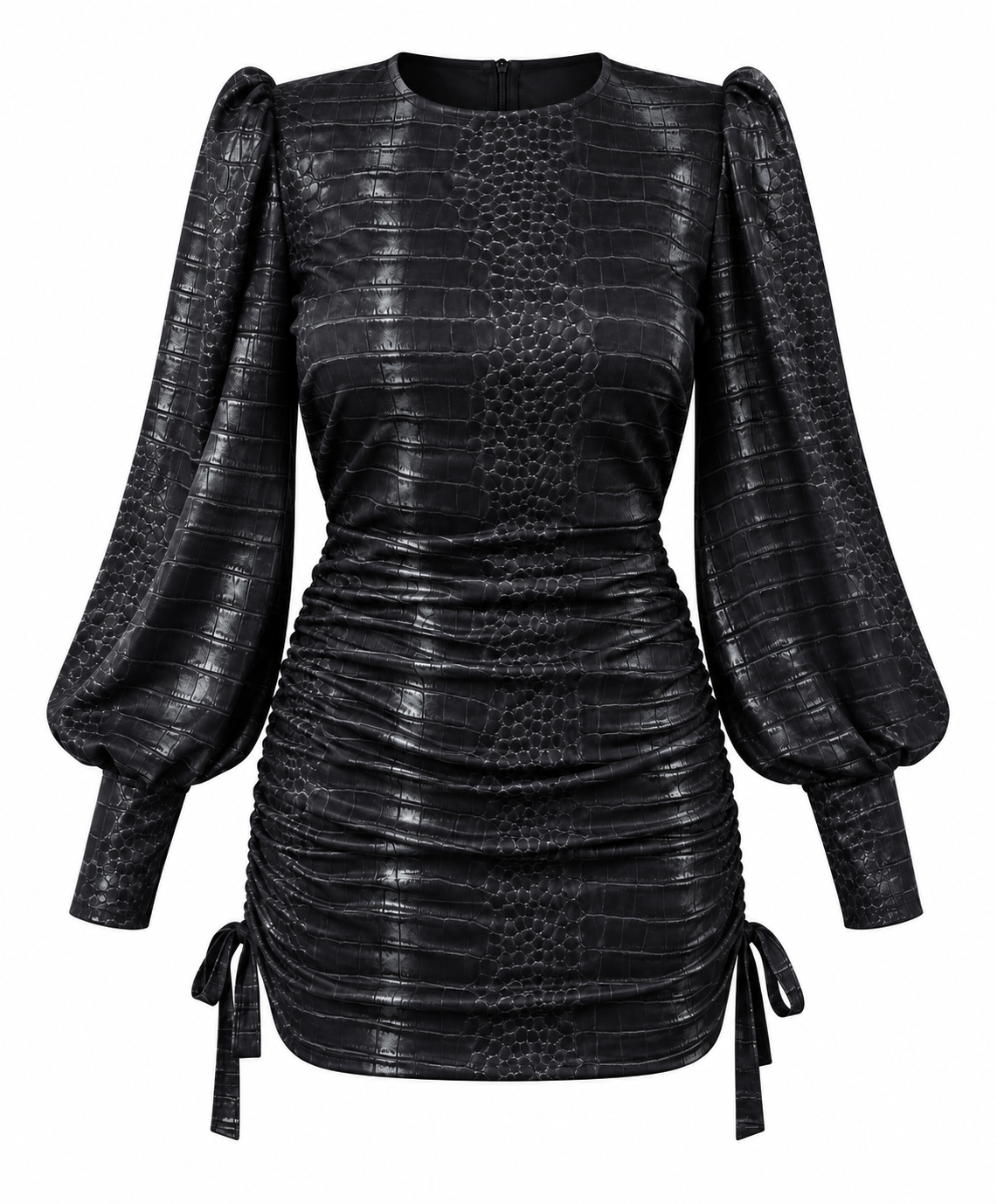 SCARLET CROCO DRESS