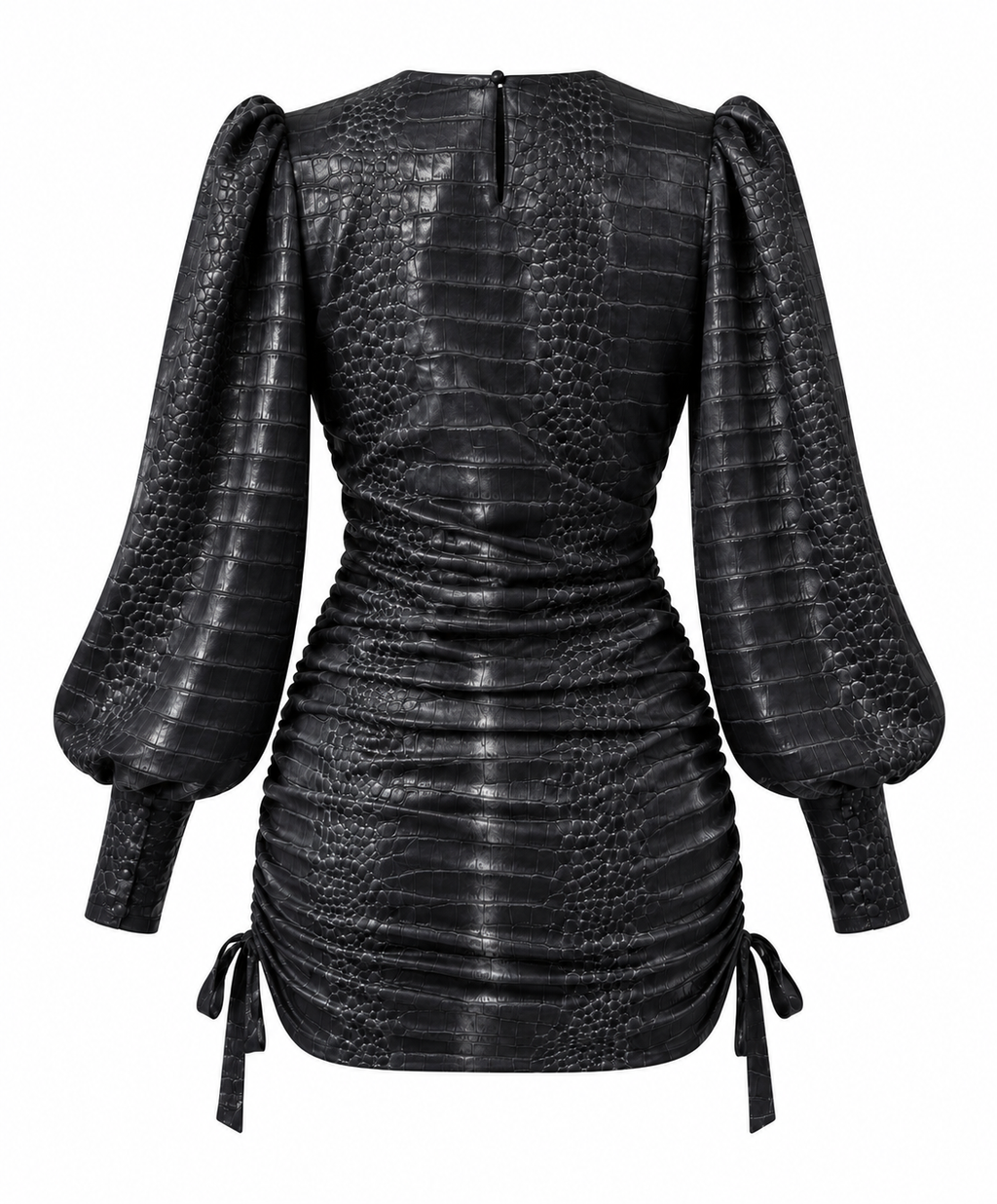 SCARLET CROCO DRESS
