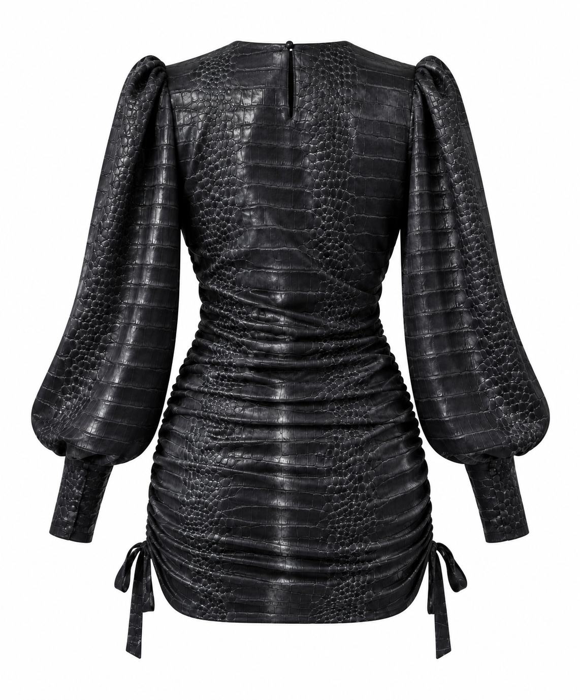 SCARLET CROCO DRESS