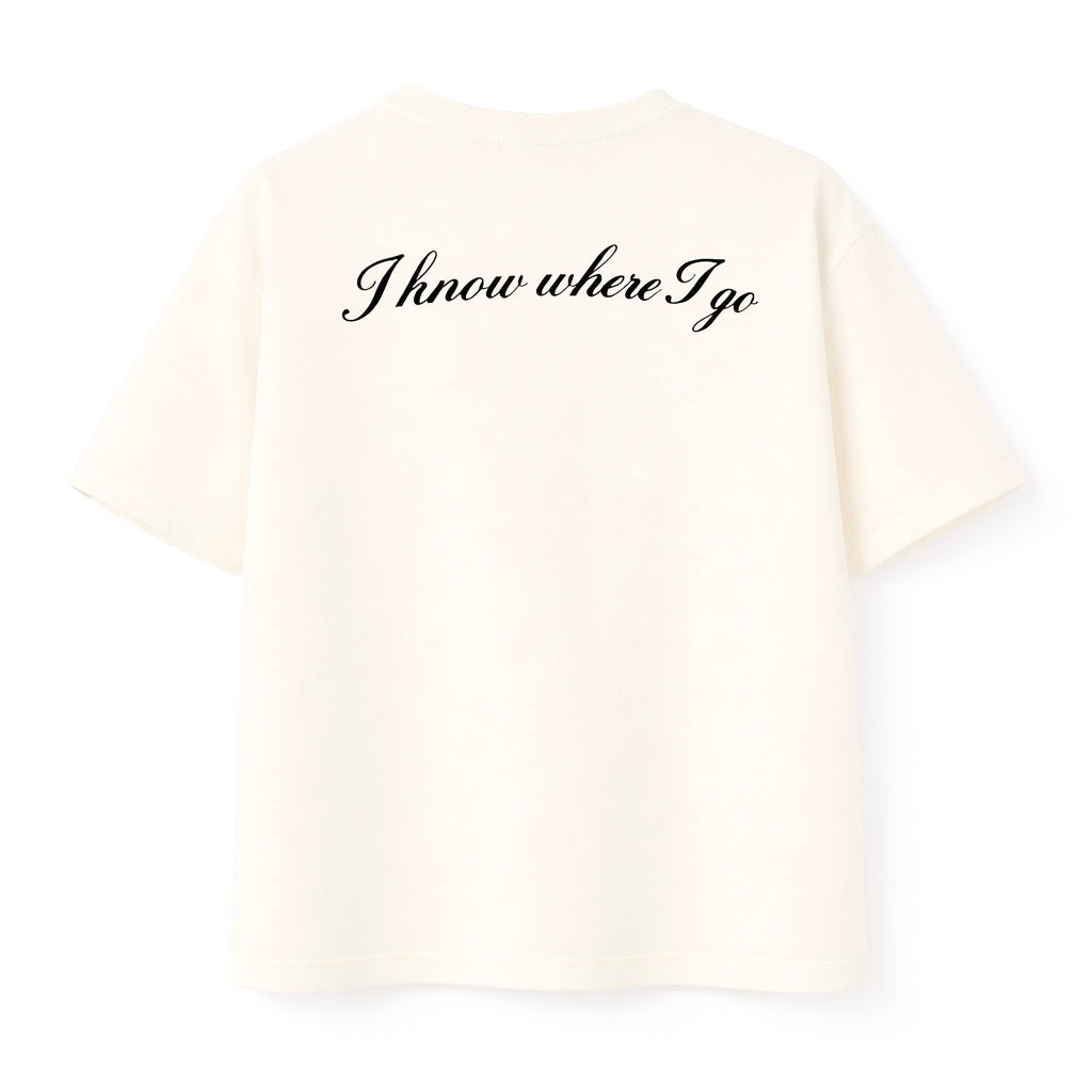 T-SHIRT Z HAFTEM LIV ECRU UNISEX